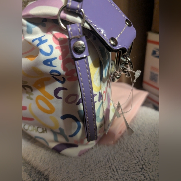Coach Hampton Scribble Graffiti Boho Y2K Bag NWT - Picture 10 of 12